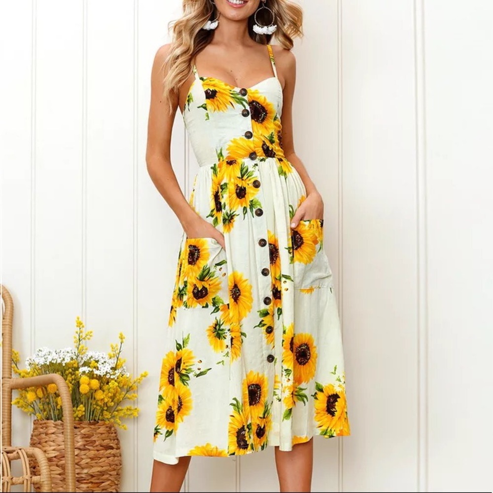 RESTOCKED!! The Katie Midi Sundress - Picture 4 of 8